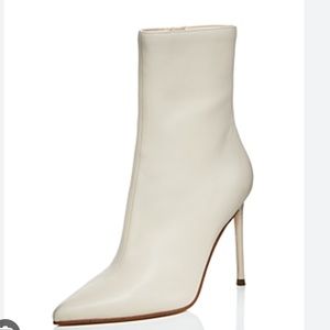 AQUA GAL POINTED HIGH HEEL BOOTIE - color Bone